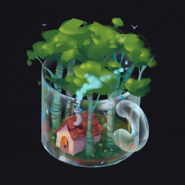 Cozy Forest in a Mug by Claire Lin